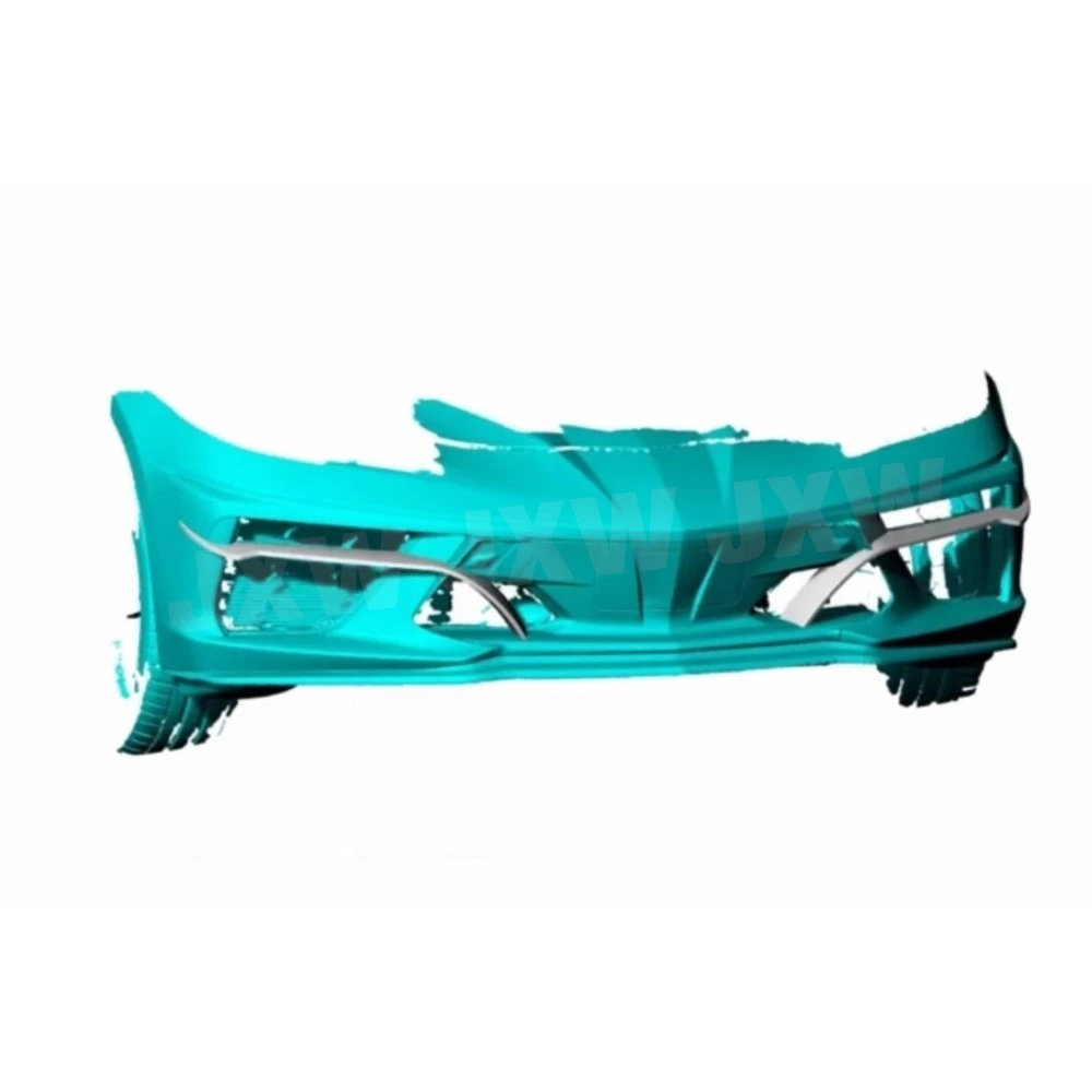 Фото JXWANCF для Chevrolet Corvette C8 2020-2021: Ультралегкие карбоновые сплиттеры переднего бампера, канарды из FRP, элементы обвеса кузова №4