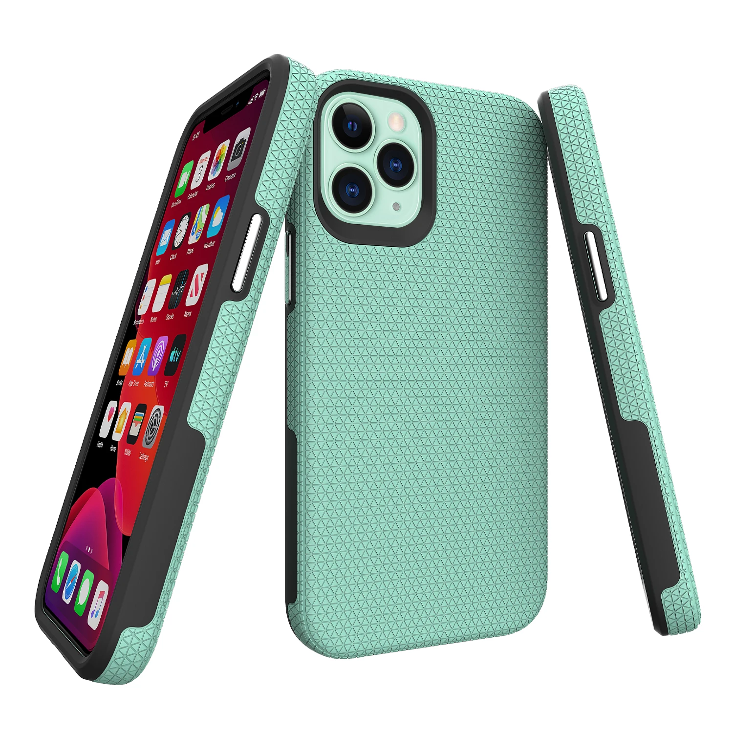 

Dual Layer Protection Hard Armor Case for Iphone 12 Mini 11 Pro Max Xs Xr X SE 2020 7 8 Plus Anti-slip Shock Proof Cover