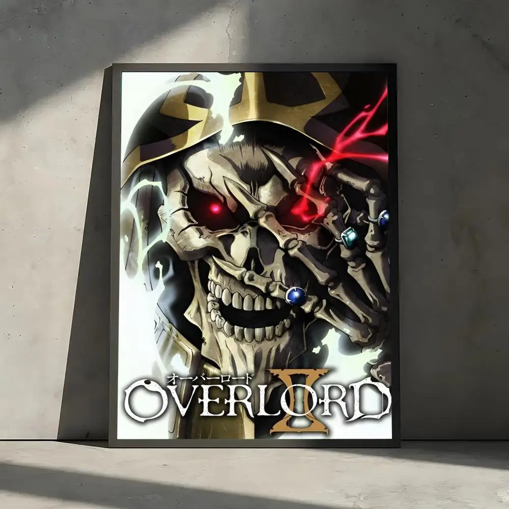 Фото Аниме-постер Overlord для декора стен комнаты, водонепроницаемые наклейки для украшения дома, бара, спальни №5