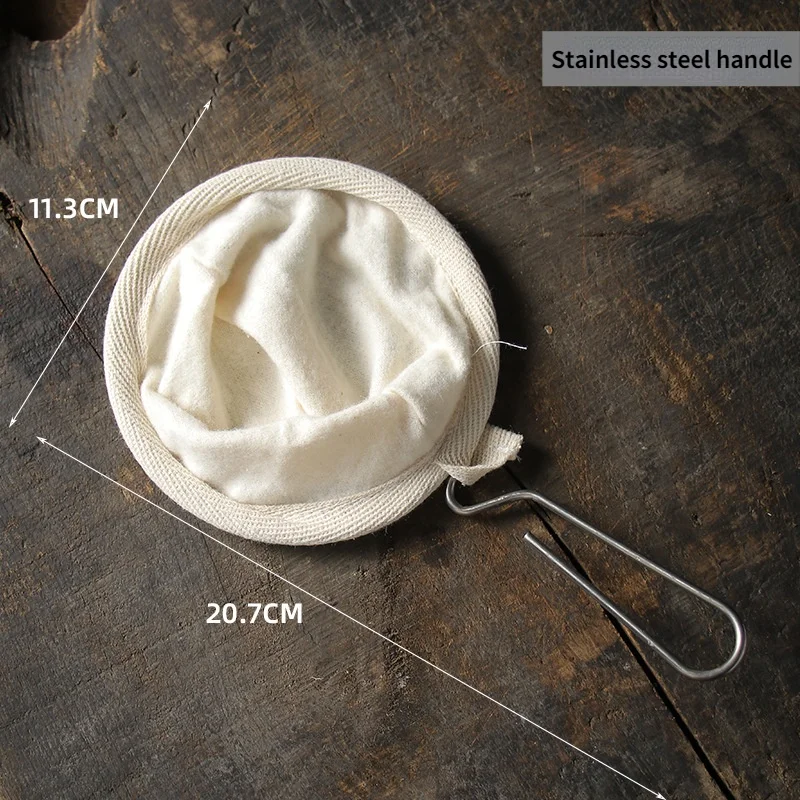 Многоразовый фильтр для кофе LFFDMJ с деревянной ручкой