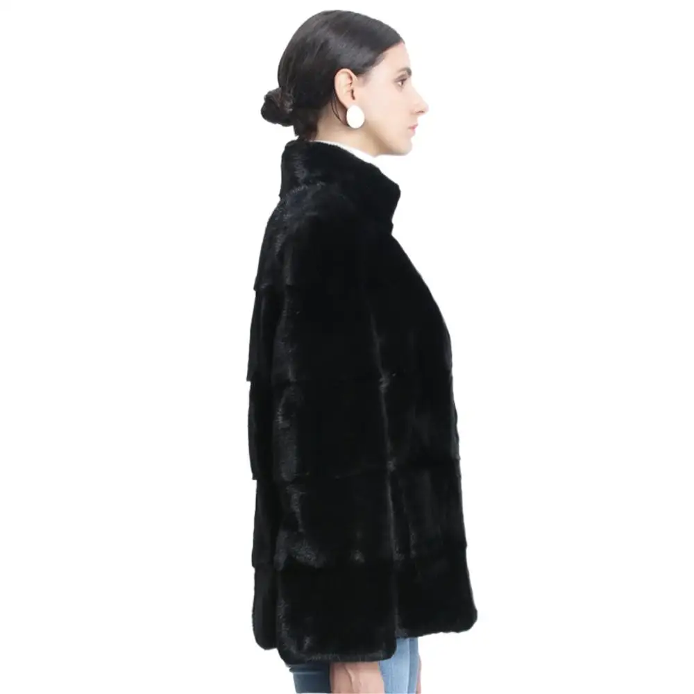 Natural Mink Jackets Imported Real Mink Fur Coat Women Genuine Mink Coats With Hood Winter Thick Warm Jacket 2022 Luxury casaco enlarge