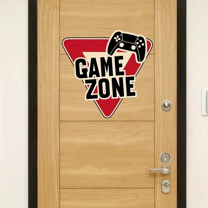 Наклейка на текстовую дверь GAMEZONE-ПВХ подходит для дверей игровой комнаты стекла