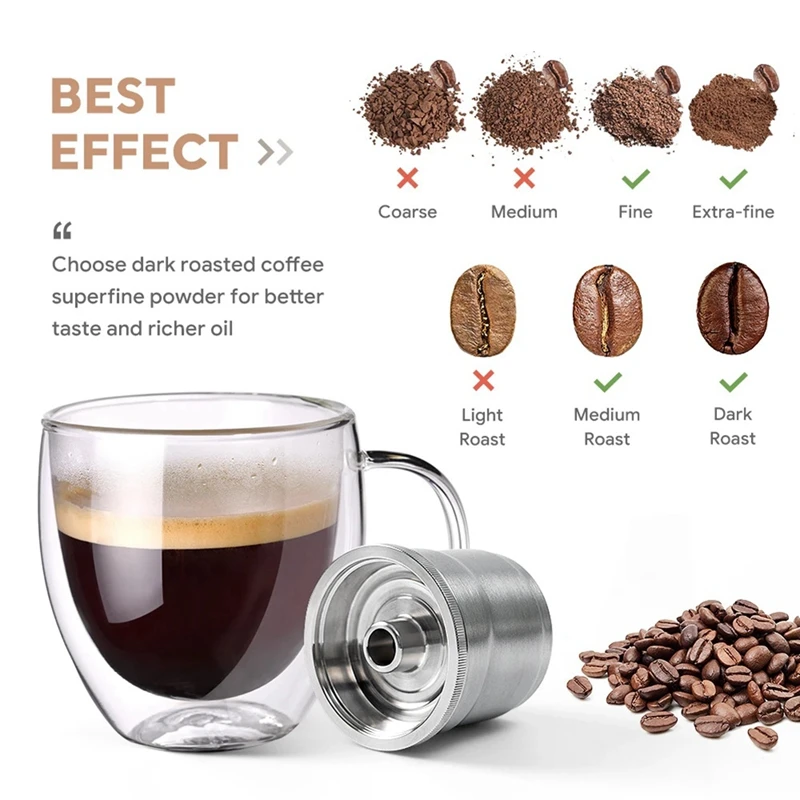 Для Illy X7/Illy Y3/Illy Y5 многоразовые капсулы для кофе фильтры щетка чистки ложки из