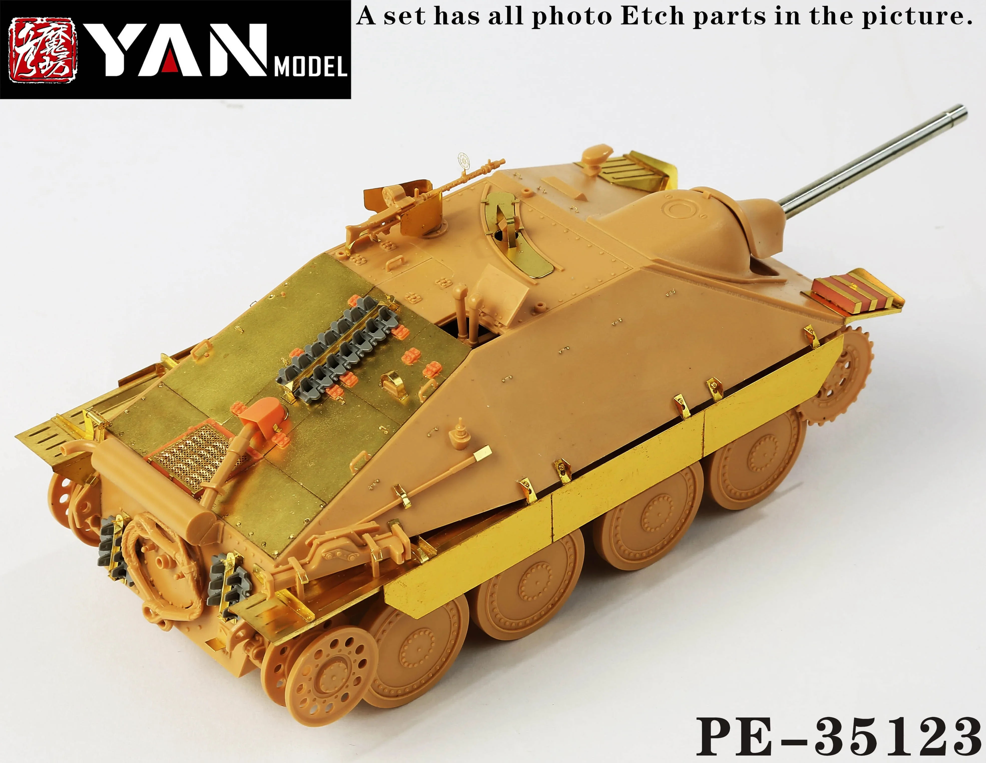 Модель Yan PE-35123A 1/35 Jagdpanzer38(t) &quotHetzer' Mid Produetion (для TAMIYA 35285 без танка)