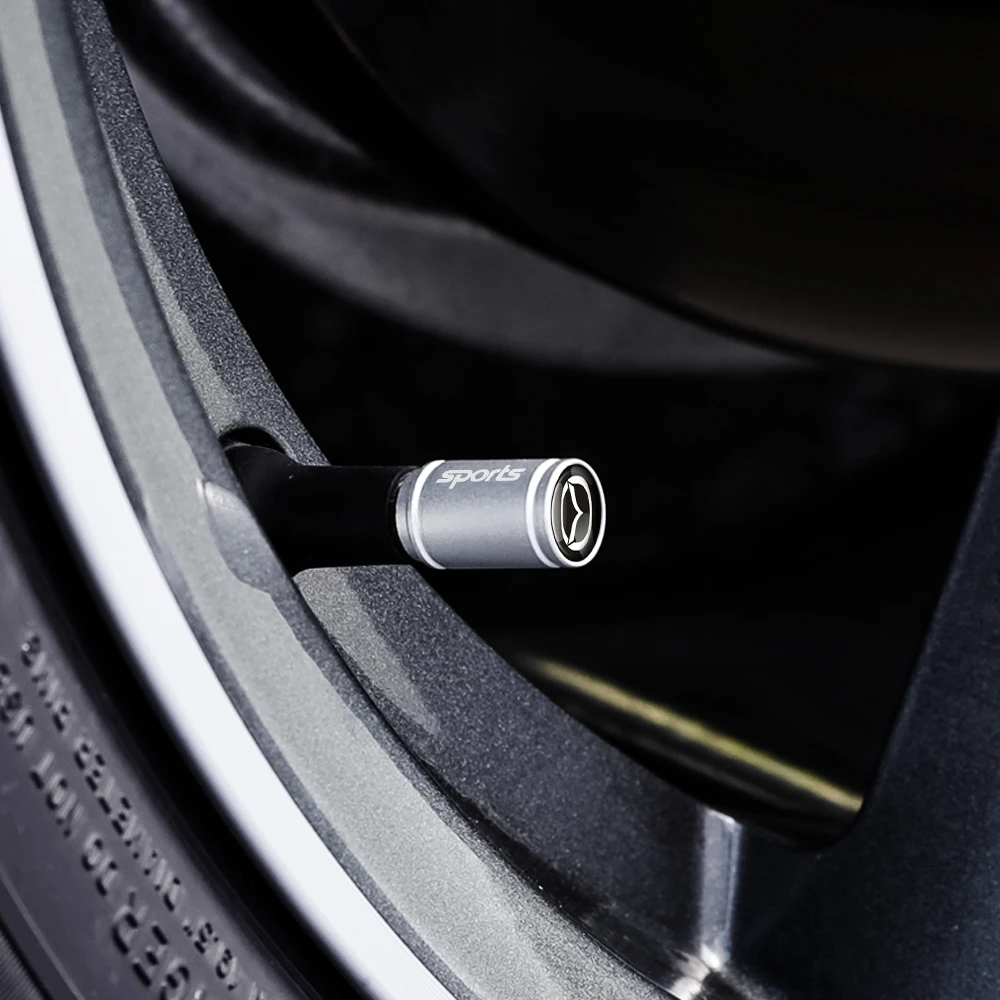 4 шт. металлическая крышка штока воздушного клапана колеса автомобиля для Mazda 2 3 5 6