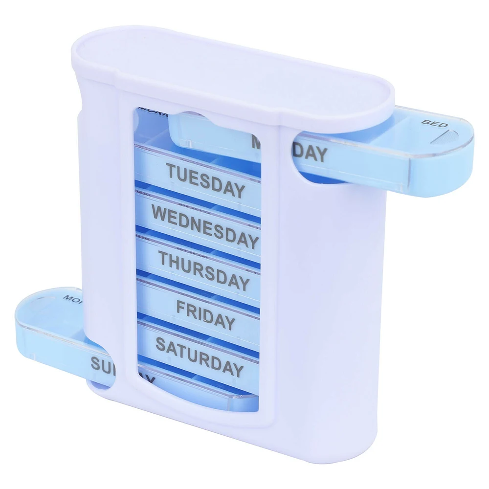 

7 Day Week Pill Box Organizer Tablet Holder Medicine Tablet Drug Holder Storage Box Pillbox Case Organizer Container Kit