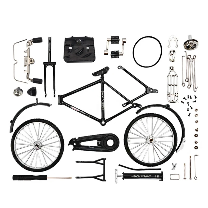 

DIY Bicycles Kits Model Kits Alloy 3D Building Block Model Bike Toy with Assembly Building Toy Bike Tabletop Decor