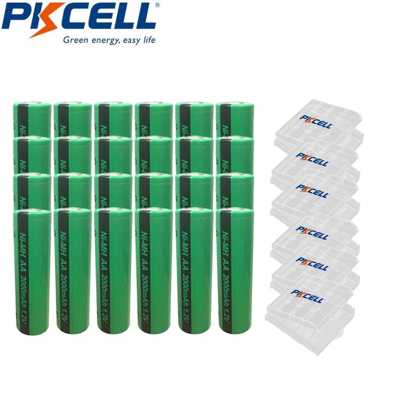 

Аккумуляторы Pkcell Ni-MH AA, 1,2 в, 2000 мА · ч, 24 шт.