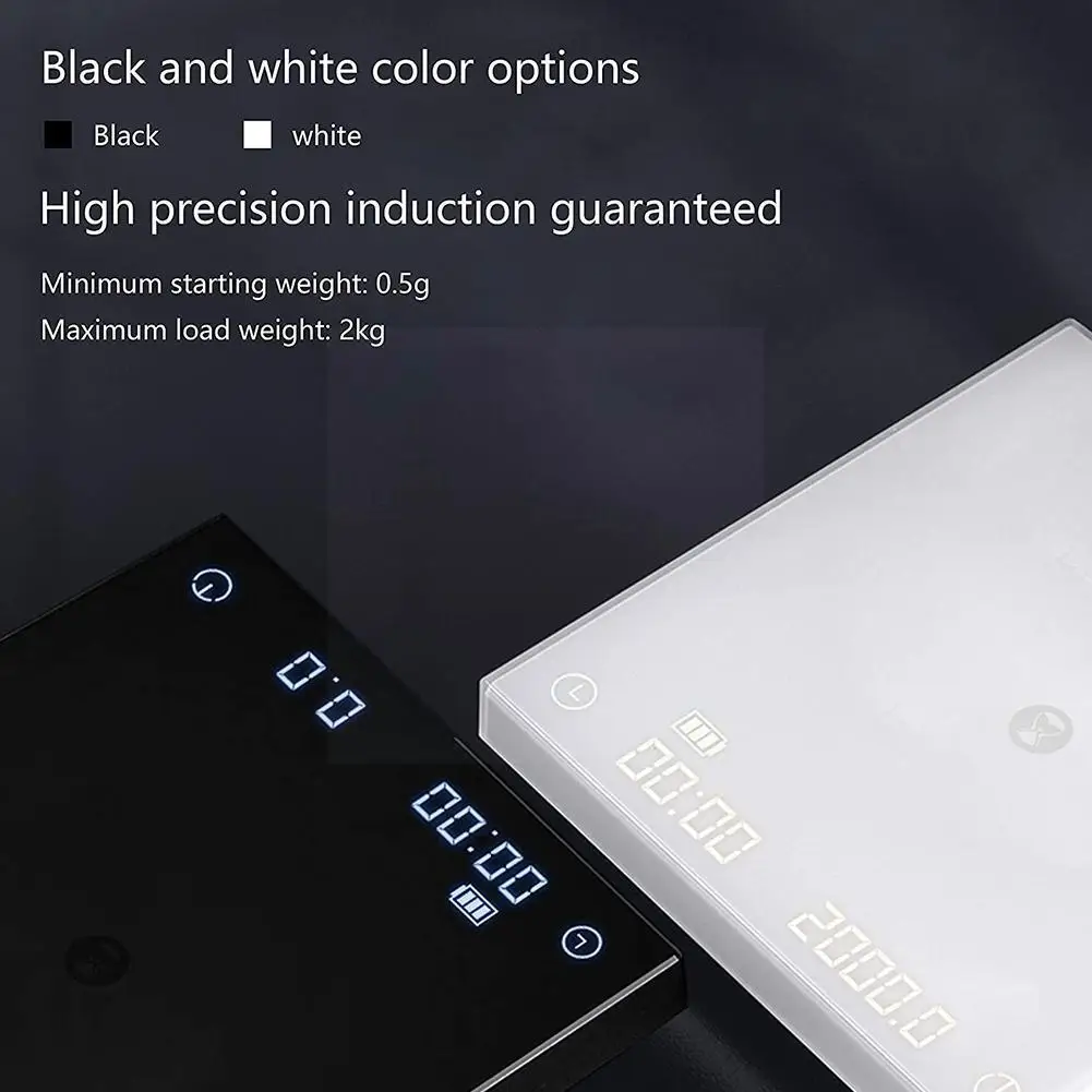 

Timemore B22 Black Mirror Basic Electronic Scale Pour Over Espresso Coffee Scale Scale Automatic Timing Kitchen Scale N1q4 M7U9