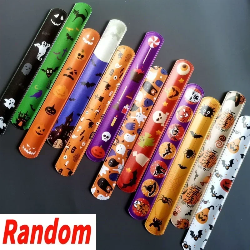 

1/10 шт., браслеты на Хэллоуин, сувениры для вечеринок, игрушки для детей, трюк, лакомство, детская вечеринка на Хэллоуин, классная приза, карнавальный приз