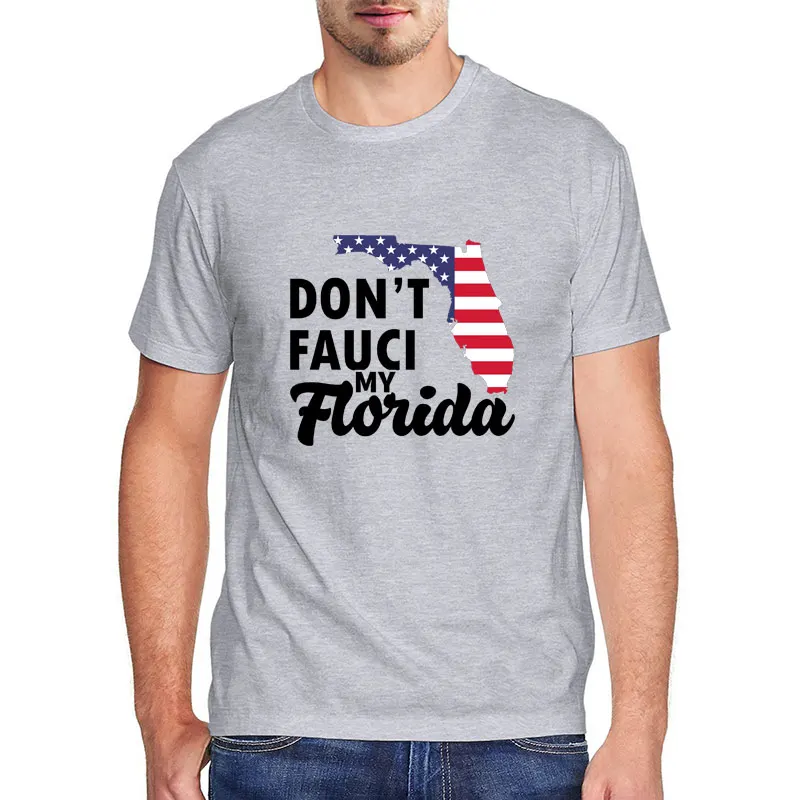 

Don't Fauci My Florida 2024 Patriotic T Shirt Vintage Tees 100 Cotton Florida 2024 Graphic Shirts Mens Clothing Harajuku Tops