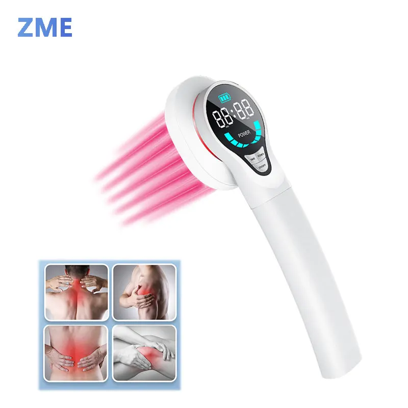 

ZME 650nm 808nm LLLT Powerful Cold Laser Therapy Device Handheld Pain Relief Joint Neck Knee Back Sports Injury Physical Repair