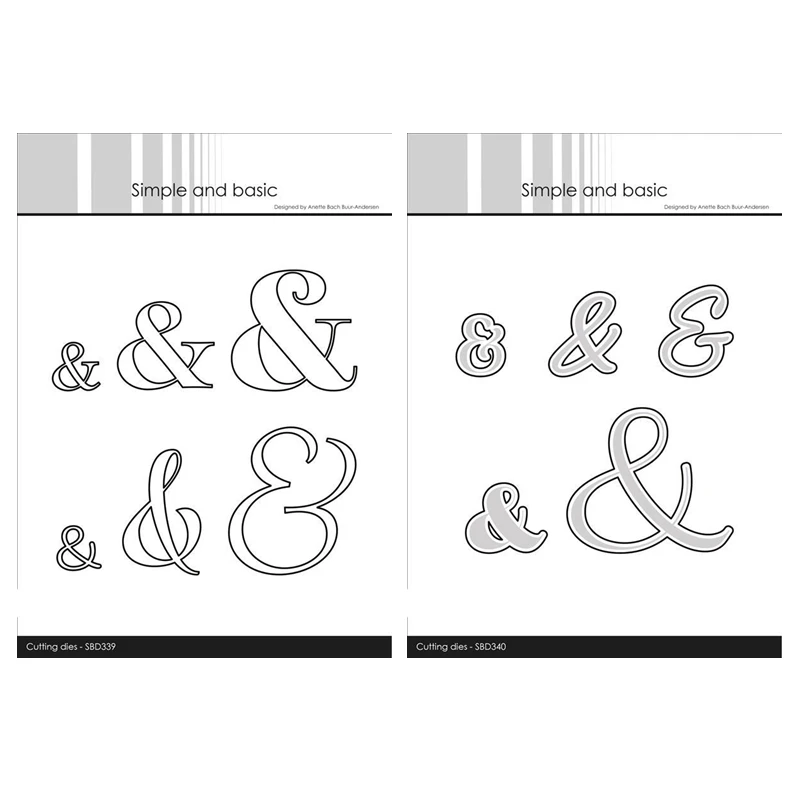 

Ampersand Outline Cutting Dies for New 2023 Scrapbooking Paper Making Frame Card Craft Supplies No Stamp