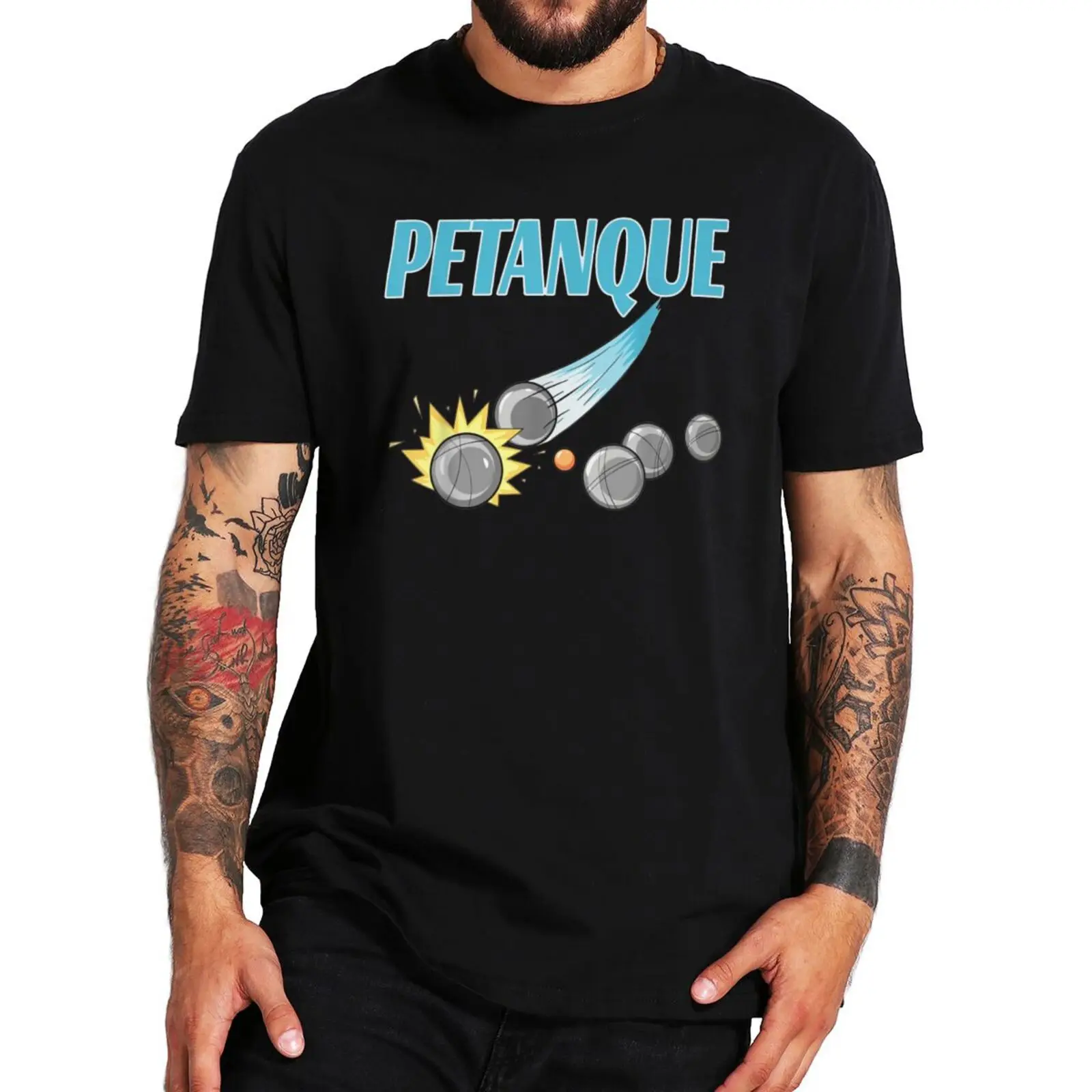 

Petanque T-Shirt Funny Petanque Player Boccia Bowls Lovers Gift Short Sleeve Casual Summer 100% Cotton EU Size Soft T Shirt