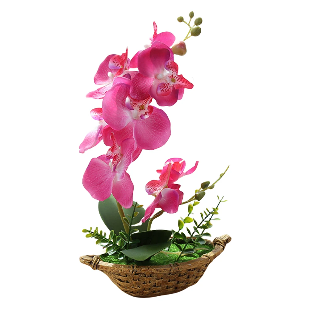 

Artificial Phalaenopsis Artificial Potted Plant Fake Phalaenopsis Flower Simulate Butterfly Orchid Yard Party Wedding Shop Decor