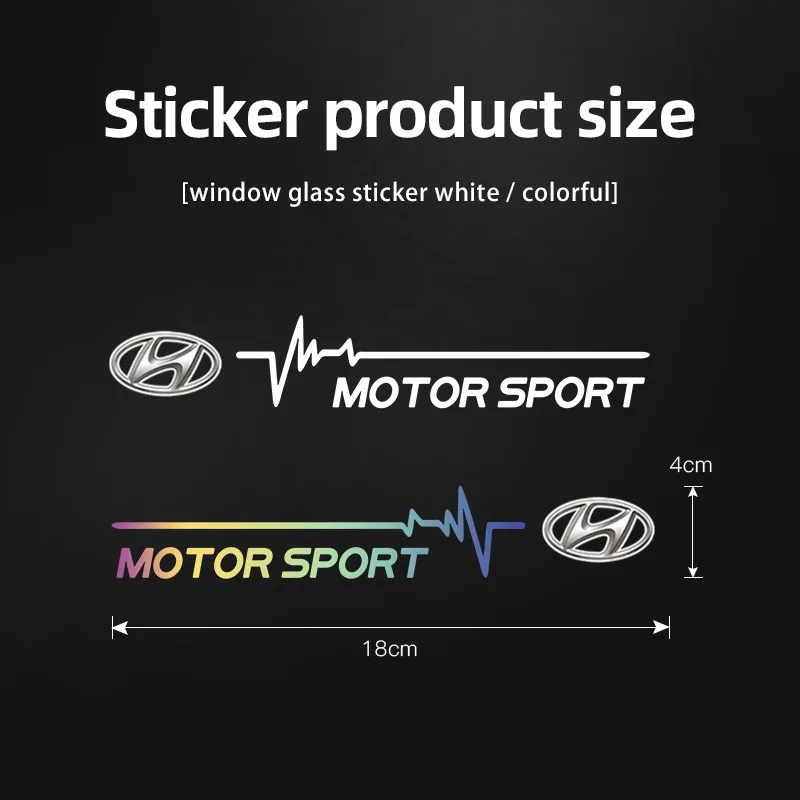 2 шт. наклейки на боковое окно автомобиля спортивные для Hyundai Palisade Nexo Kona I30 I10 I20 Tucson