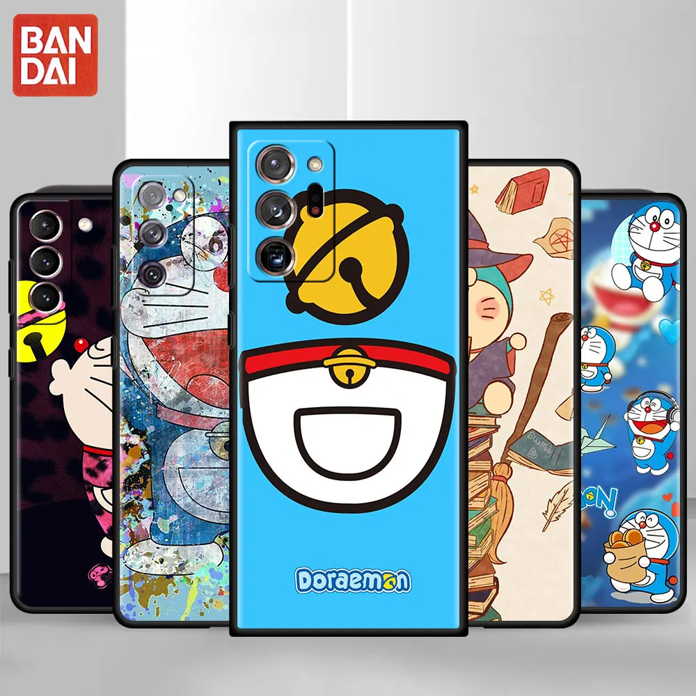 

Shockproof Case For Samsung Galaxy S22 S20 FE S21 Ultra Soft Phone Cover S10 Plus S10e S9 S8 Tpu Capas Doraemon Anime Cute Cat