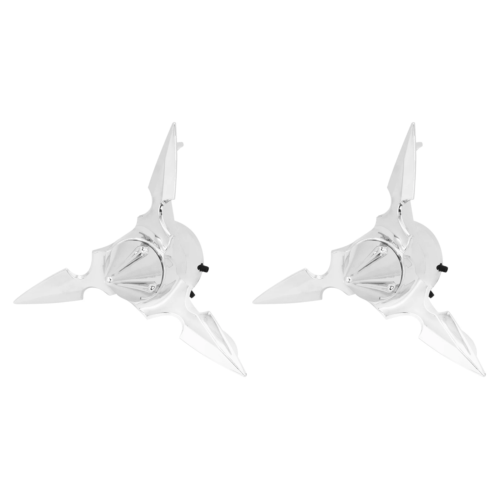 Мотоциклетный спиннинг с лезвием и передней осью Черная/хромированная крышка