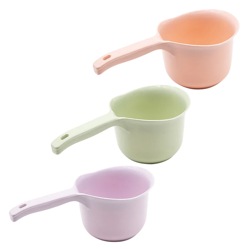

3 pcs Ladle Scoop Bath Dipper Kitchen Ladles Hair Washing Scoop Hair Washing Cup