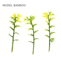 20 pcs model bamboo miniature trees 8cm 12cm plastic diy plant handmade materials for building outdoor scene diorama landscape