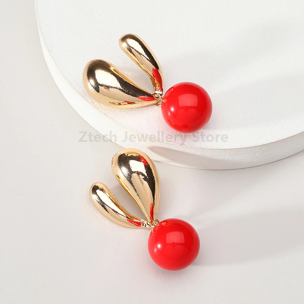 Элегантные Висячие Серьги Из Смолы Для Женщин Декор С Рогом Животного