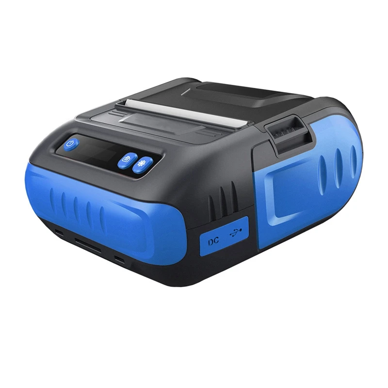 

Label Printer Bluetooth USB Dual Mode 90Mm/S Print Width 80Mm Thermal Printer For Android IOS Windows