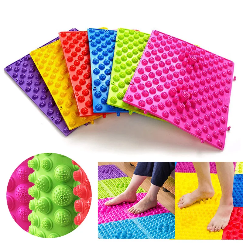 

Multi-function Acupuncture Reflexology Foot Massager Therapy Mat Massage Pad Toe Pressure Blood Circulation Plate Mat Massager