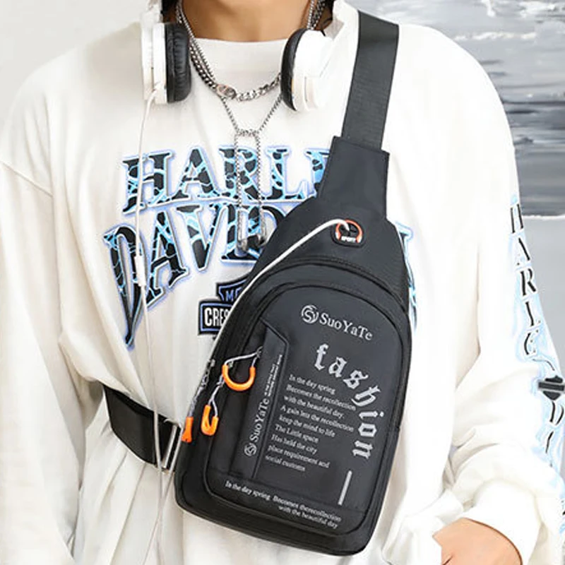 Мужская Повседневная Большая вместительная сумка через плечо для отдыха