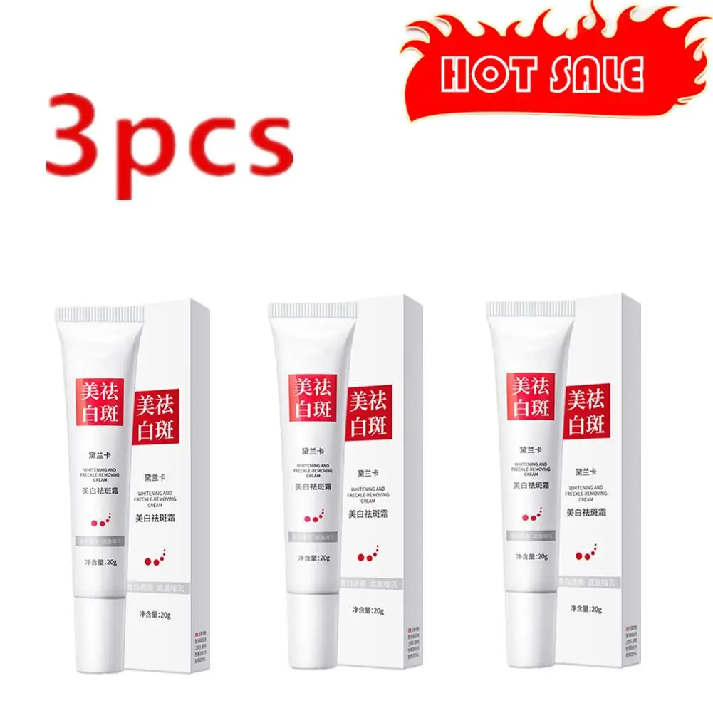 

3PCS Effective Whiten Freckle Cream Remove Dark Spot Melasma Fade Anti-Pigmentation Improve Dullness Brighten Face Skin Care