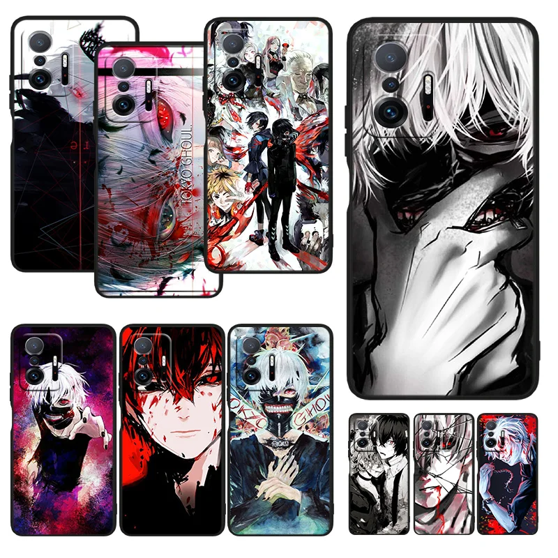 

Anime Tokyo Ghoul For Xiaomi Mi 12 12X 11T 11i 11 10T 10 9T 9SE 9 A3 CC9E Pro Ultra Lite Black Silicone Phone Case