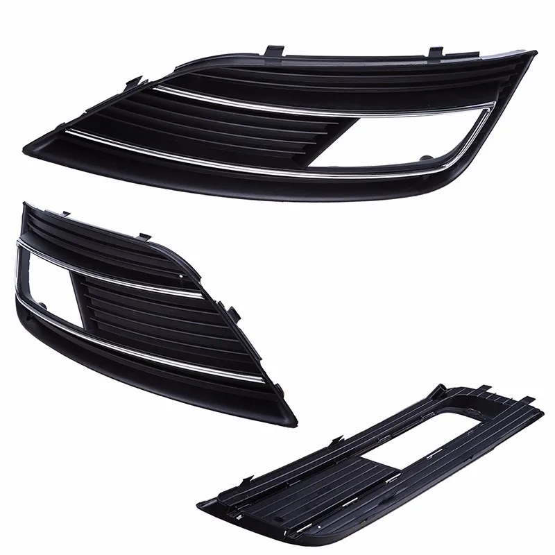 ПАРА решетки передних противотуманных фар с хромированным акцентом для Audi A4 B8