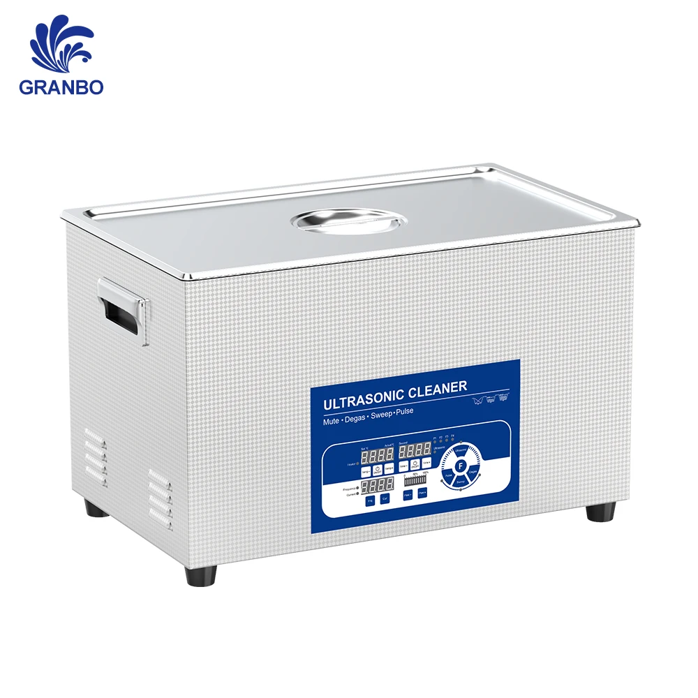 Фото Ультразвуковая цифровая мойка Granbosonic 22 л с импульсной высокочастотной технологией 40/68/80/120 кГц, бесшумная конструкция для очистки оборудования №2