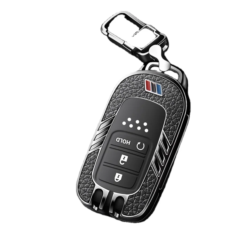 

Metal silicone car key case, chain For Honda CRV CIVIC xrv Accord vezel CRIDER Fit URV INSPIRE Remote control protective shell