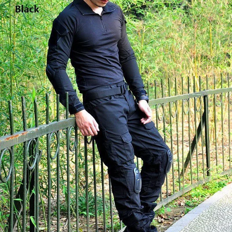 Новинка 2024 Мужская камуфляжная Зеленая форма Мультикам тактическая рубашка