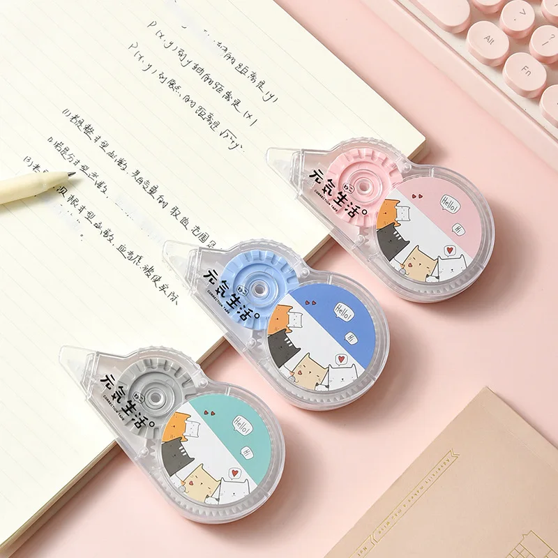 

20 Meter Kawaii Cute Little Cat Family White Out Corrector Correction Tape School Office Accessories Supplies Stationery