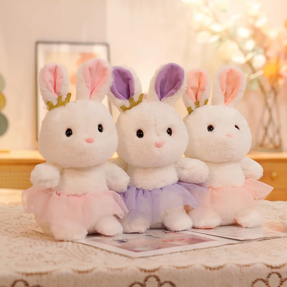 

Плюшевый кролик, 30 см, мягкие игрушки для сна, милый кролик, Мультяшные куклы-животные, детский подарок на день рождения, плюшевые животные