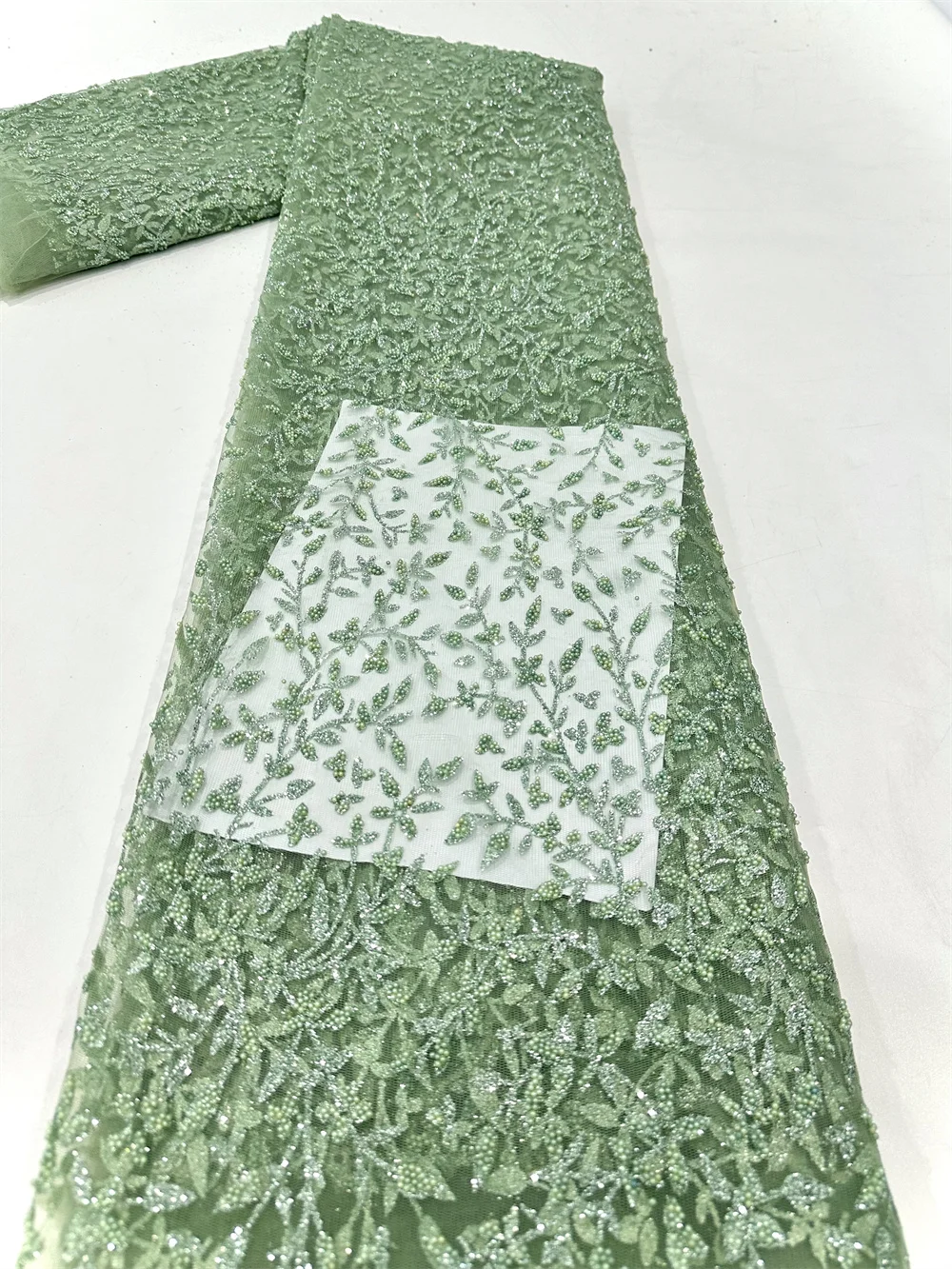 Роскошная африканская кружевная ткань с блестками 2024 высокое качество вышивка