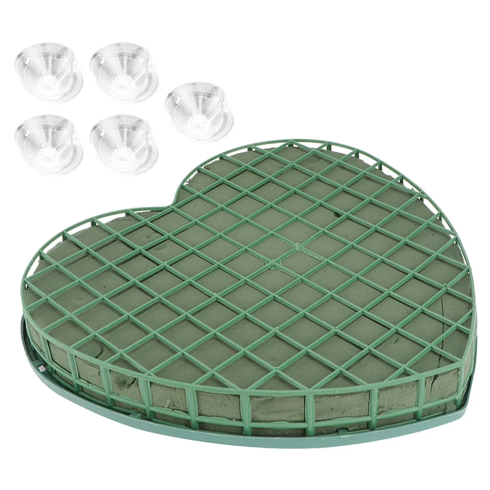 

Flower Arrangement Mud Heart Floral Foams Cages Birthday Decoration Girl Sucker Blocks Wedding Car Sponge