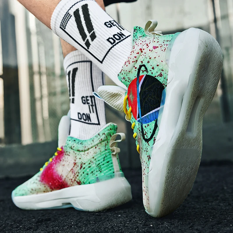 2022 New Men Basketball Shoes Fashion Sports Lightweight Non-slip Casual Male Shoes Competition Top Quality Shoes for Men Luxury