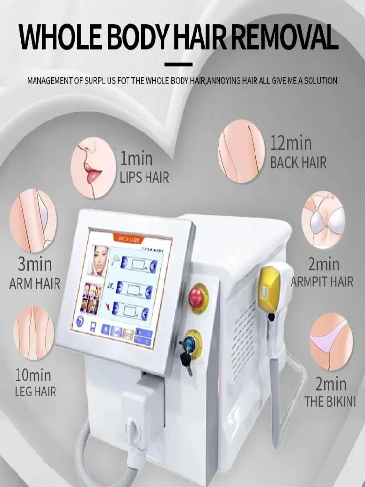 

2023 Beauty Salon Use Hair Remover Machine Diode Laser 808Nm Professional Device Full Body Skin Rejuvenation Portable Permanent