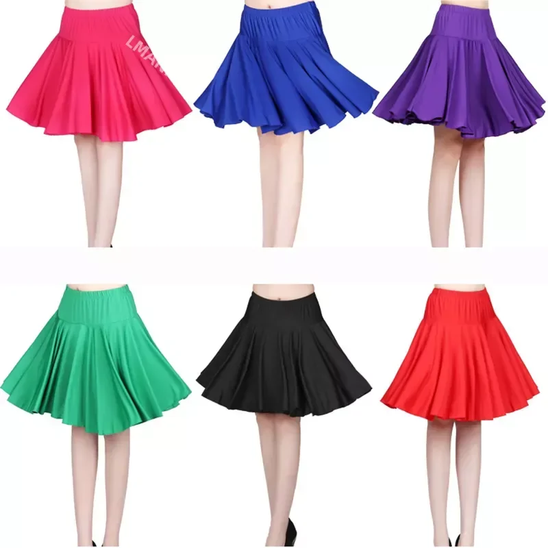 Женская юбка для латиноамериканских танцев платье бальных сальсы Танго румбы