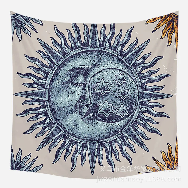 

Men's Sun Beach Tapestry Wall Hanging Gossip Hippie Wall Rugs Dorm Decor 8610-8621