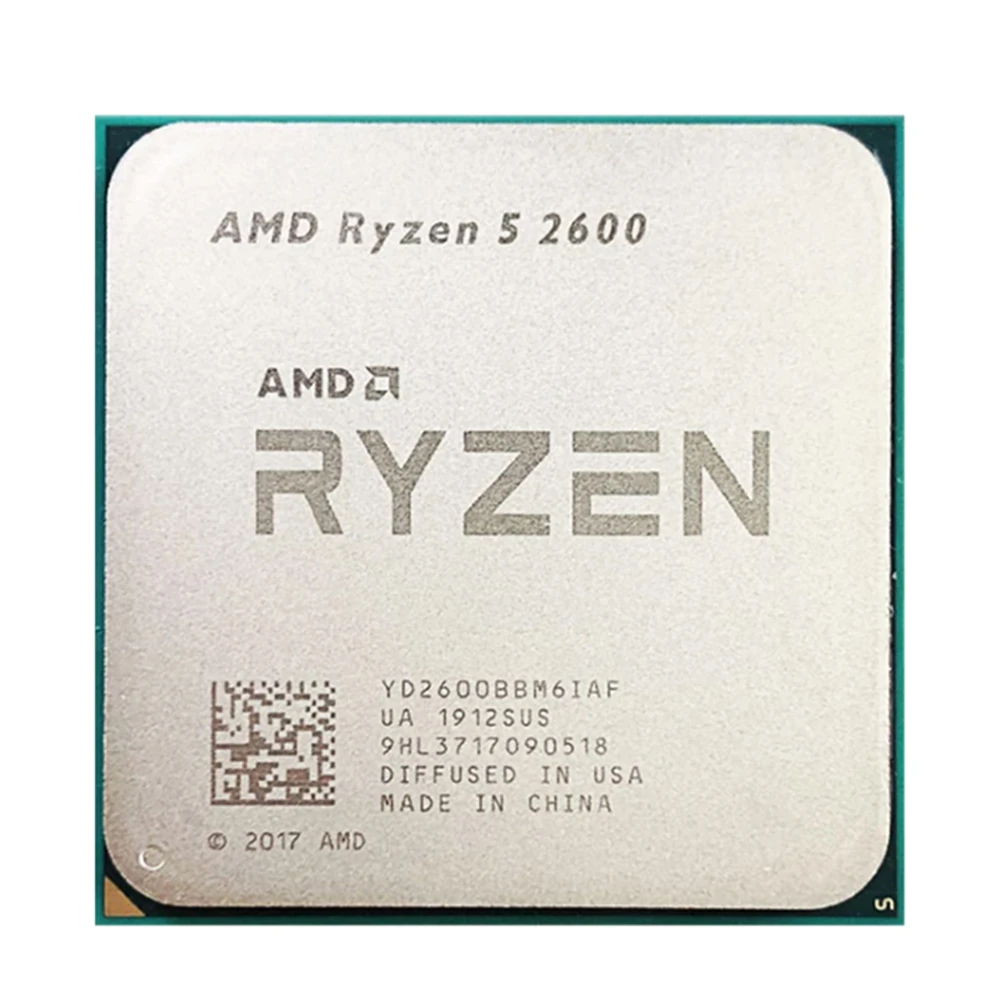 

AMD Ryzen 5 2600 R5 2600 3.4 GHz Six-Core Twelve-Thread 65W CPU Processor YD2600BBM6IAF Socket AM4 4.9 515 Re