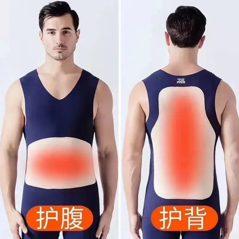 Autumn Winter Men Thermal Vest Tops Soft Thicker Velvet Underwear Warmth Bottoming Undershirt Thermo Lingerie Warm Vest Tops