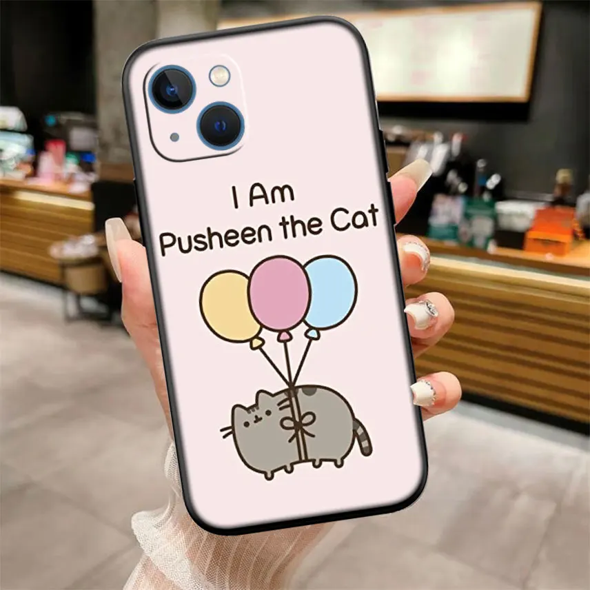 BD28 P-Pusheens Cat Новый чехол для телефона Xiaomi Mi POCO C50 C51 C55 C65 X6 F6 F5 M6 C75 A1 A2 A3 5X 6X Lite Pro