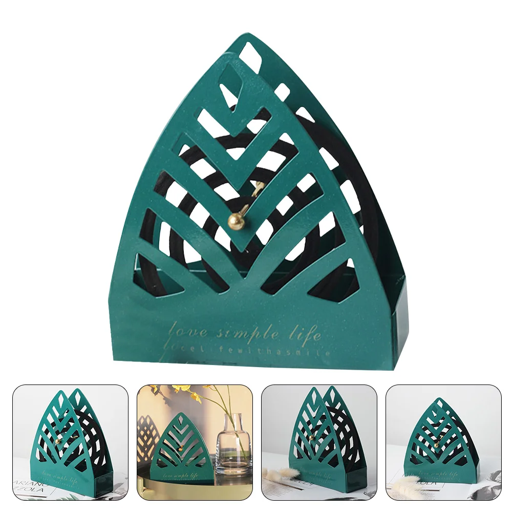

Mosquito Coil Holder Incense Burner Metal Tray Candle Cone Jewelry Rack Lantern Retro Frame Iron Decorative Alloy Plate Candles
