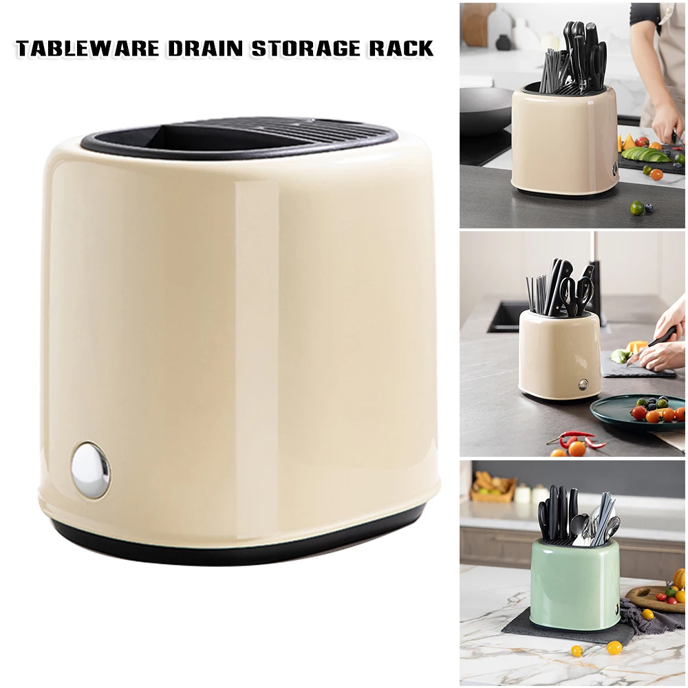

Multifunctional Utensil Holder And Chopstick Draining Storage Box Detachable Cooking Tool Storage Space Saving Storage Rack