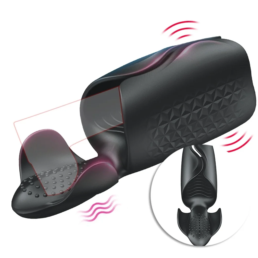 Мощный Мужской Вибратор стимуляция головки члена мастурбатор секс-игрушки для