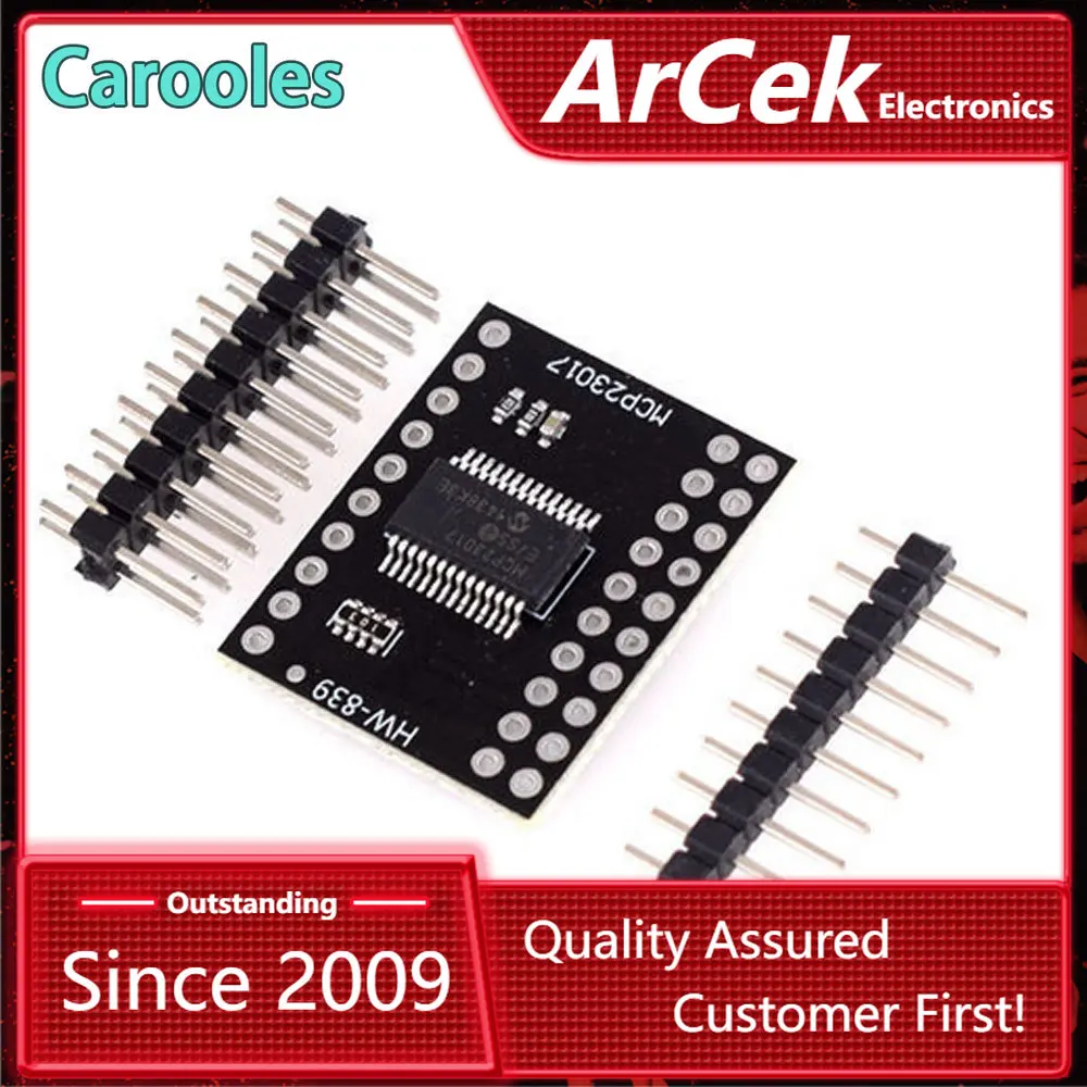 

MCP23S17 Bidirectional 16-Bit I/O Expander SPI Serial Interface Shield Module I2C Interface 10 MHz Max High Speed Board