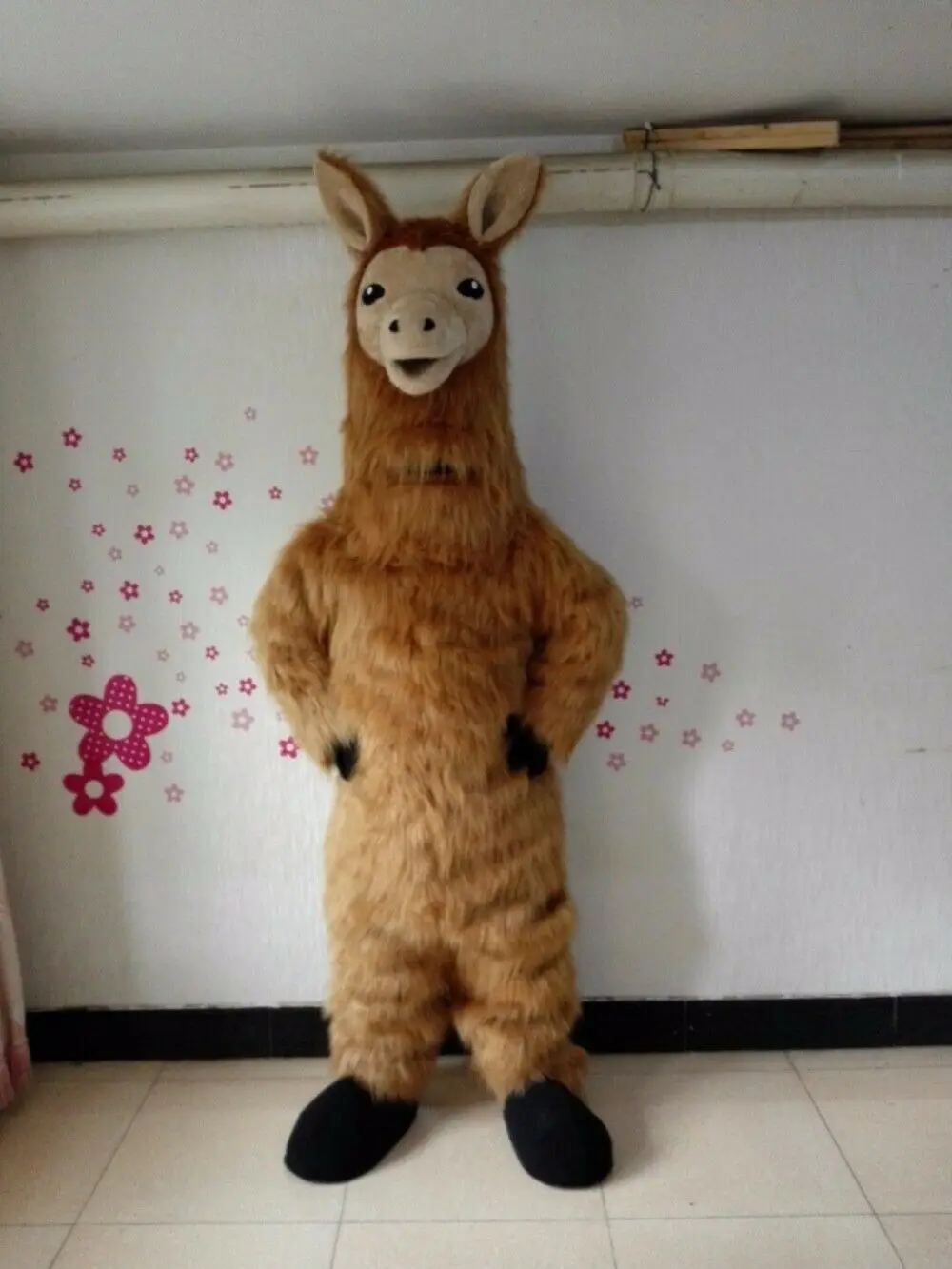 

Halloween Party Llama Animal Fursuit Furry Mascot Costume Suit Cosplay Party Dress Outfit Advertising Birthday Party Costume